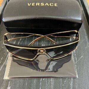 Versace Sunglasses in Black with Gold